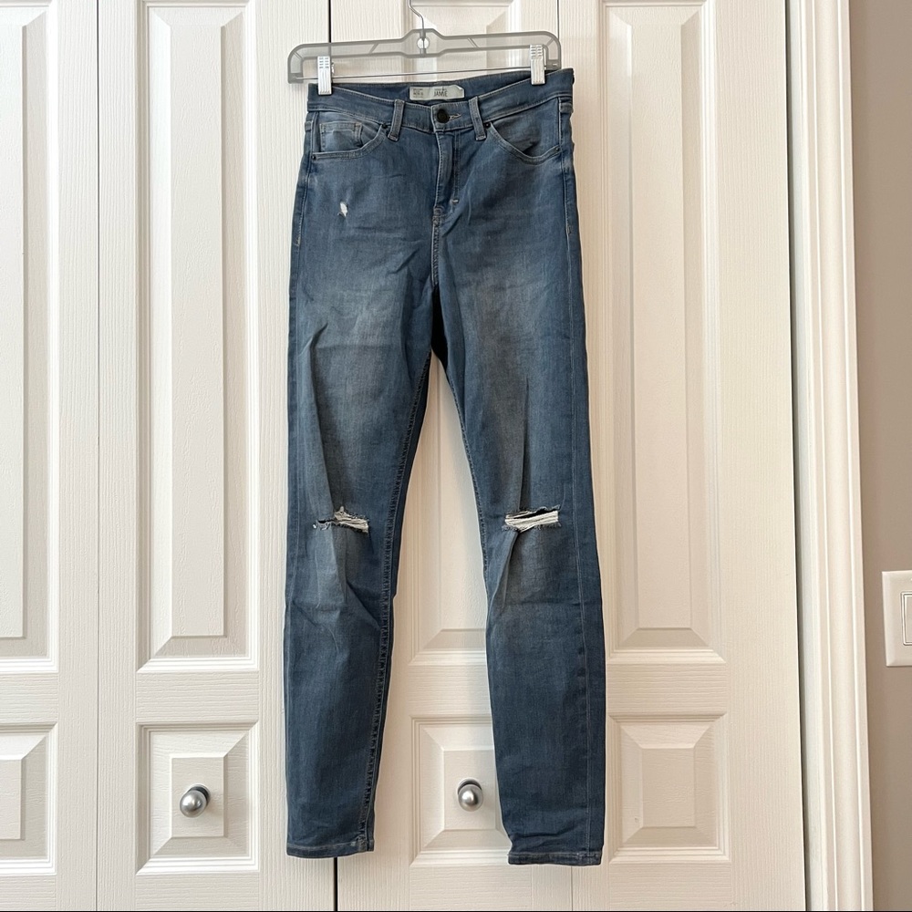 TOPSHOP Jamie distressed jeans W28 L32